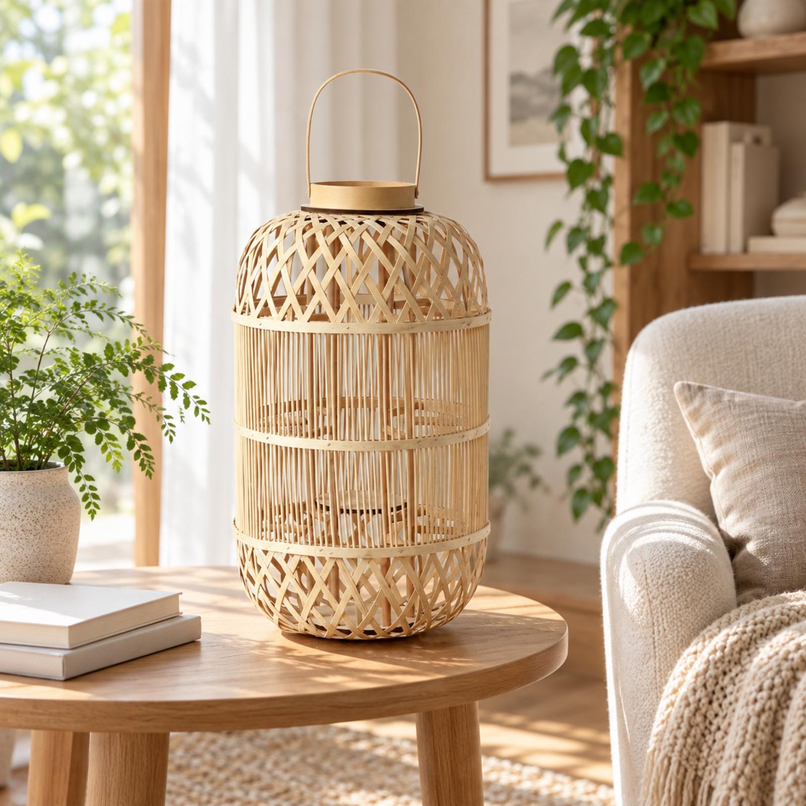 Decorative Bamboo Candle Lante - Candle Holder Decor review and price