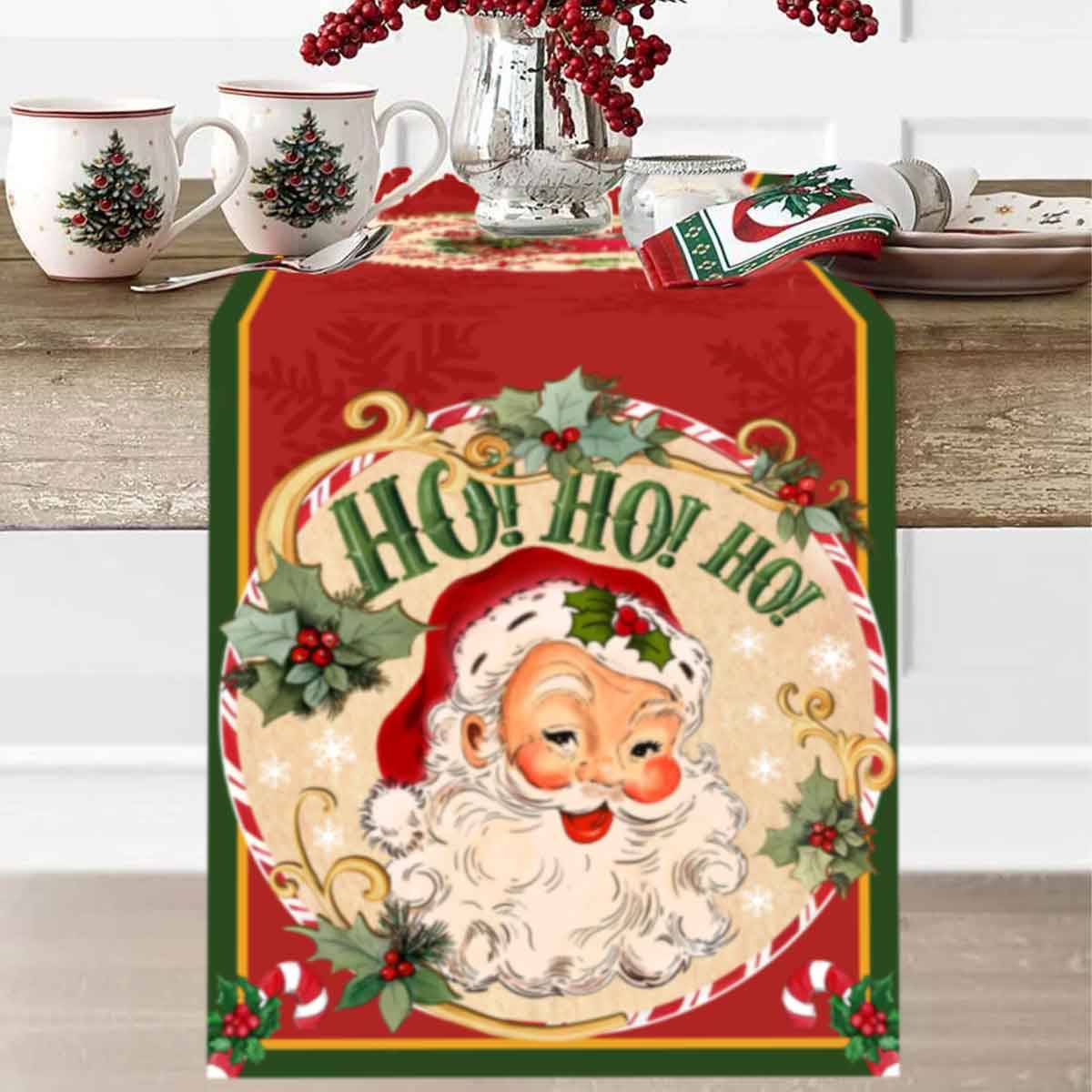 Christmas Santa Clause Polyest - Table Runner review and price