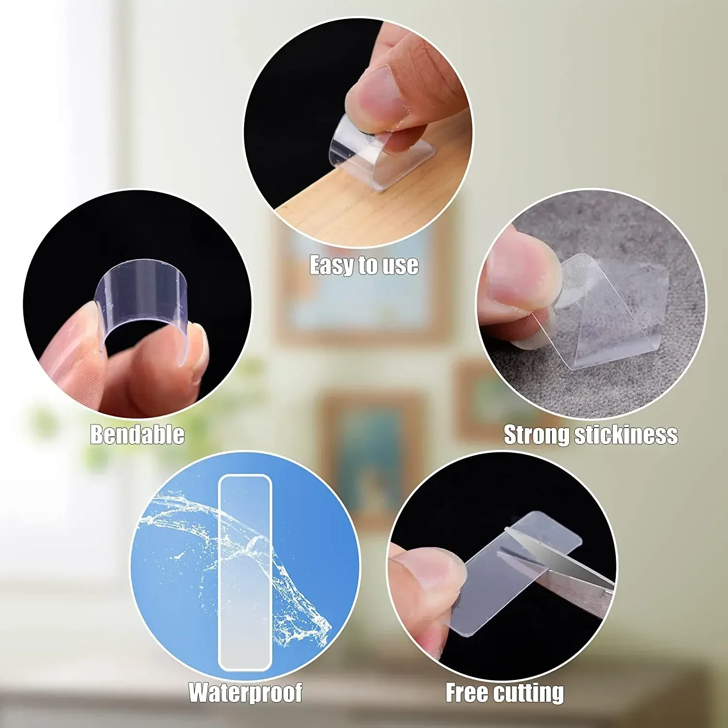 300Pcs Double Sided Adhesive T - Wall Sticker review and price