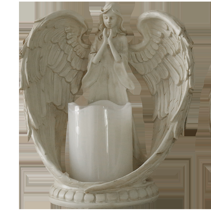 WW resin angel electronic cand - Candle Holder Decor review and price