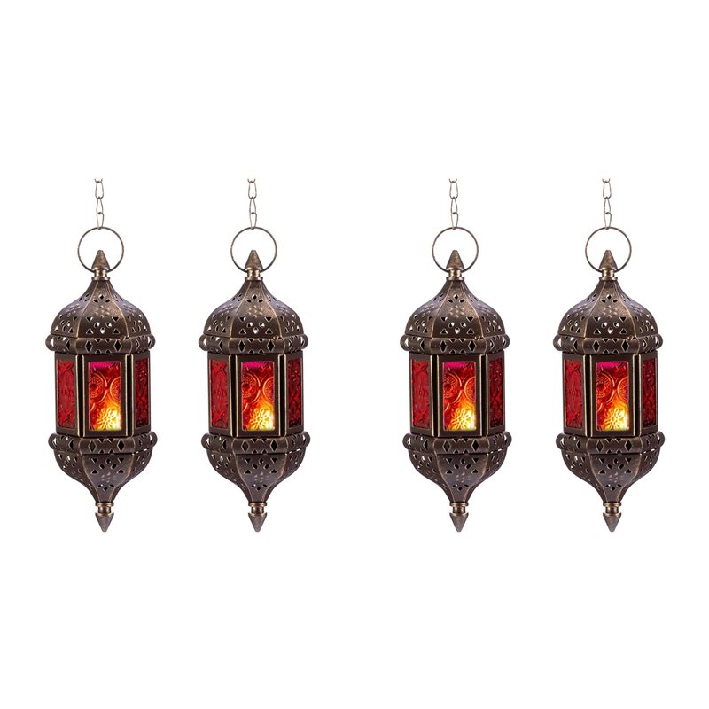 AB34-4 Pcs Hanging Hexagon Dec - Candle Holder Decor review and price