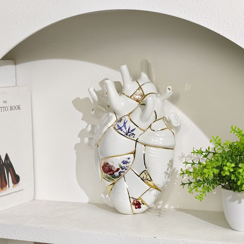 Heart vase Living room wine ca - Vase Decor review and price