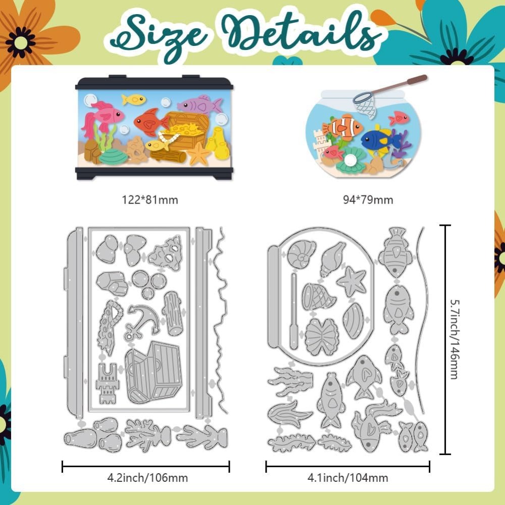 Fish Tank Die Cuts Carbon Stee - Picture Frame review and price