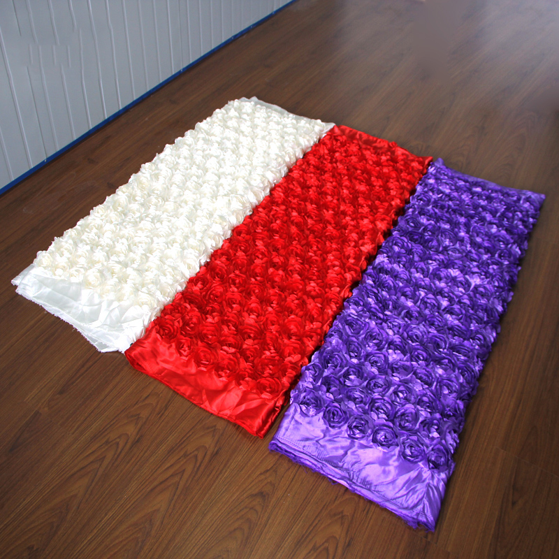 10Yard Satin Fabric 3D Rose Fl - Table Runner review and price