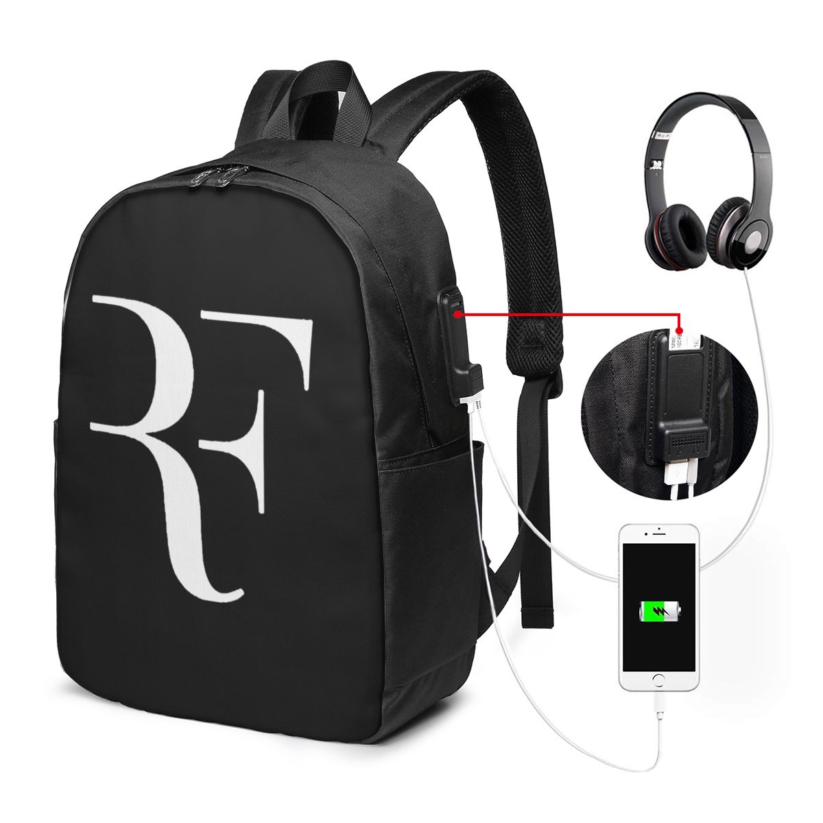 Roger Federer Backpack Travel  - Wall Sticker review and price