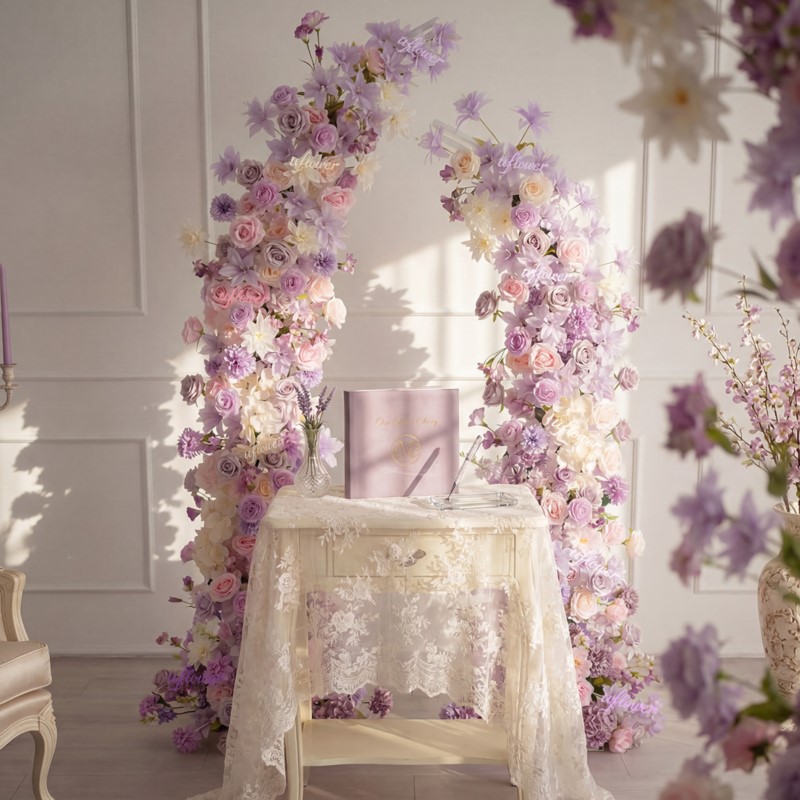 5D Uflower Purple Pink Lilies  - Table Runner review and price